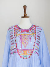 Load image into Gallery viewer, Ethnic Denim Fusion Top (FW19) - Sanyra | Ethnic designer clothing